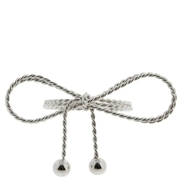Sigrid servettring 8x5 cm silver