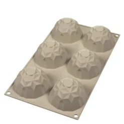 Silikonform Mini Gemma 6 st 6,8x4,2 cm