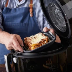 Silikonform till airfryer kvadratisk 19x6 cm grå