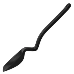 Silikonsked med vinklat skaft 28 cm svart
