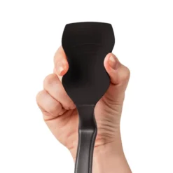 Silikonsked med vinklat skaft 28 cm svart