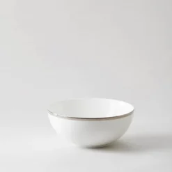 Silver Paisley Skål 19 cm Vit