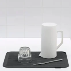 SinkSide diskmatta silikon 32,5×43,8 cm mörkgrå