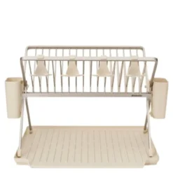 SinkSide hopfällbart diskställ 51x42 cm soft beige
