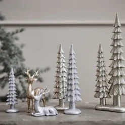 Sissia deer dekoration 8,5 cm rådjur silver