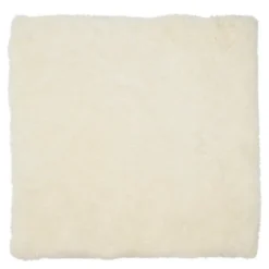 Sittdyna New Zealand fårskinn kort ull 40x40 cm white