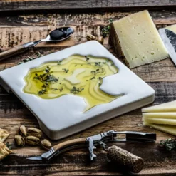 Skål för Oliveolja 18 cm vit
