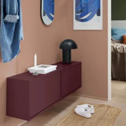 Skobox 70x30x40 cm Maroon Red