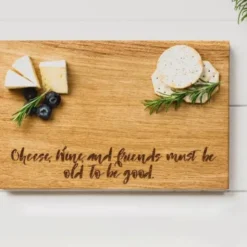 Skärbräda Ek Cheese Wine & Friends 30x20 cm