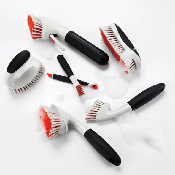 Skrubbborste 12,5 cm svart/vit