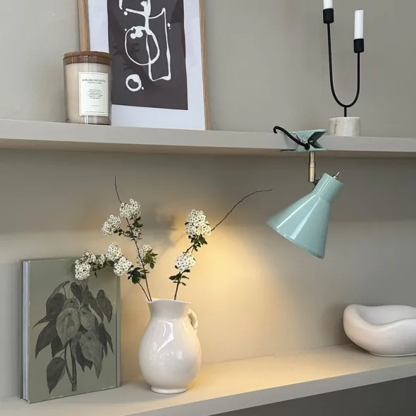 Sleep klämlampa 16 cm mint