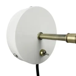 Sleep vägglampa 17 cm vit