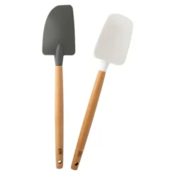 Slickepott i silikon/bokträ 2-pack