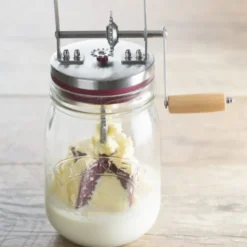 Smörkärnare i glas 1 L
