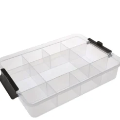 Snacklebox med 11 fack och plastbräda 30x40,5 cm vit