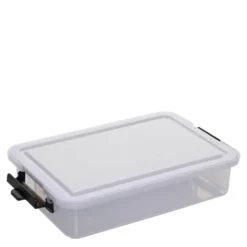 Snacklebox med 7 fack och plastbräda 20x33 cm vit