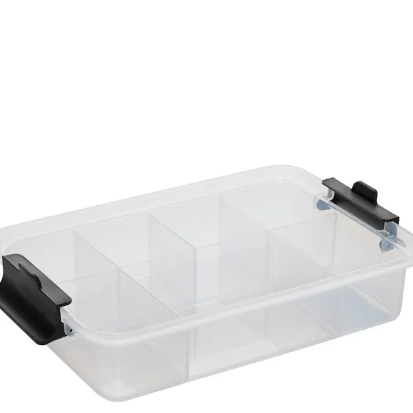 Snacklebox med 7 fack och plastbräda 20x33 cm vit