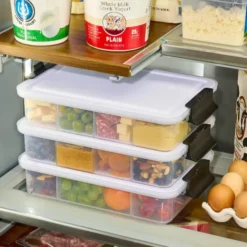 Snacklebox med 7 fack och plastbräda 20x33 cm vit