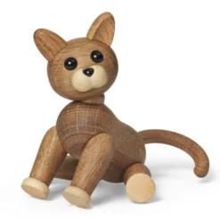 Sneaky Kattunge träddekoration 10 cm ek