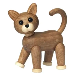 Sneaky Kattunge träddekoration 10 cm ek