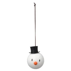 Snögubbe Julkula 2-pack Vit