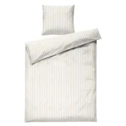 Soft påslakanset 140x220 cm offwhite/karamell