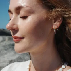 Solstice Gold små örhängen 11 mm guld