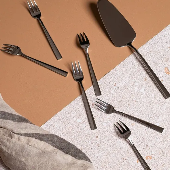 Spring Serveringsset Tårtspade och Tårtgafflar Blank