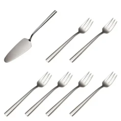 Spring Serveringsset Tårtspade och Tårtgafflar Blank