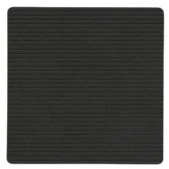 Square Corduroy glasunderlägg 10 cm Black Ink