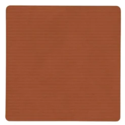 Square Corduroy glasunderlägg 10 cm Rust