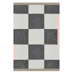 Square dörrmatta 80x55 cm mörkgrå