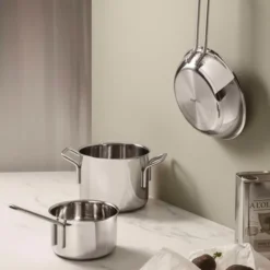 Stainless Steel grytset 3 delar med stekpanna 20 cm