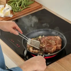 Stainless Steel stekpanna 28 cm keramisk titanbeläggning