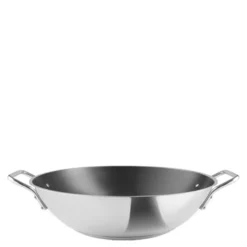 Stainless Steel wok 5 L Ø32 keramisk Slip-Let® beläggning