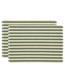 Statement Stripe Bordstablett 33x48 cm 2-pack Grön