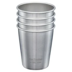 Steel Cup mugg 30 cl 4-pack Borstat stål