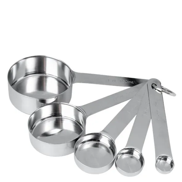 Steel Essential måttsats 5 delar borstat stål