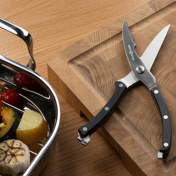 Steel Essentials fågelsax 25 cm stål/svart