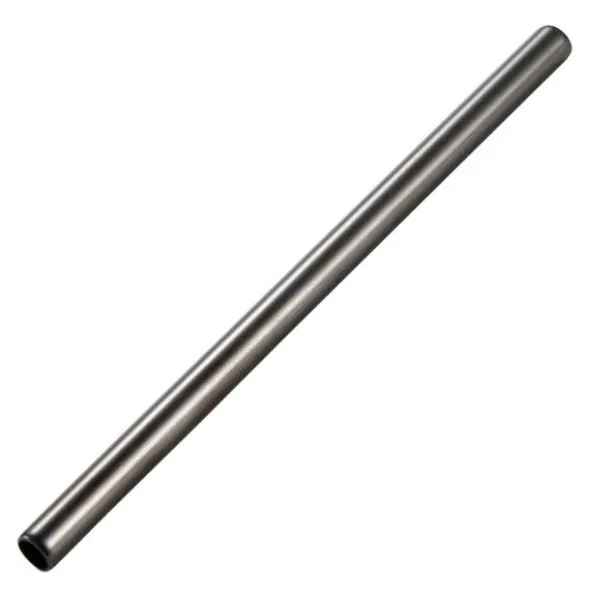Steelpipe sugrör 15 cm gun metal