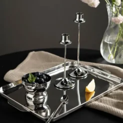 Steel Reflection serveringsskål 9 cm 2-pack stål