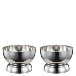 Steel Reflection serveringsskål 9 cm 2-pack stål