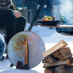 Stekhäll för tillagning över eld 47 cm rostfritt stål