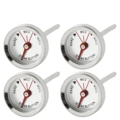 Stektermometer portion för kött 4-pack stål
