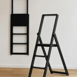 Step Stege 45x132 cm Mattlackad svart