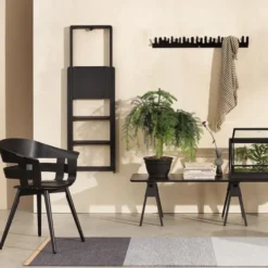 Step Stege 45x132 cm Mattlackad svart