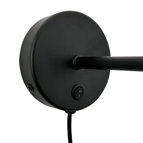 Stoke vägglampa 29 cm svart