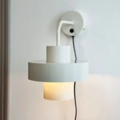 Stoke vägglampa 29 cm vit