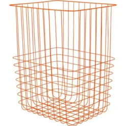 STORE-IT metallkorg med canvaspåse 40x32x50 cm orange
