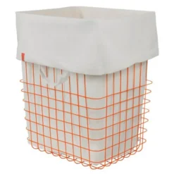 STORE-IT metallkorg med canvaspåse 40x32x50 cm orange